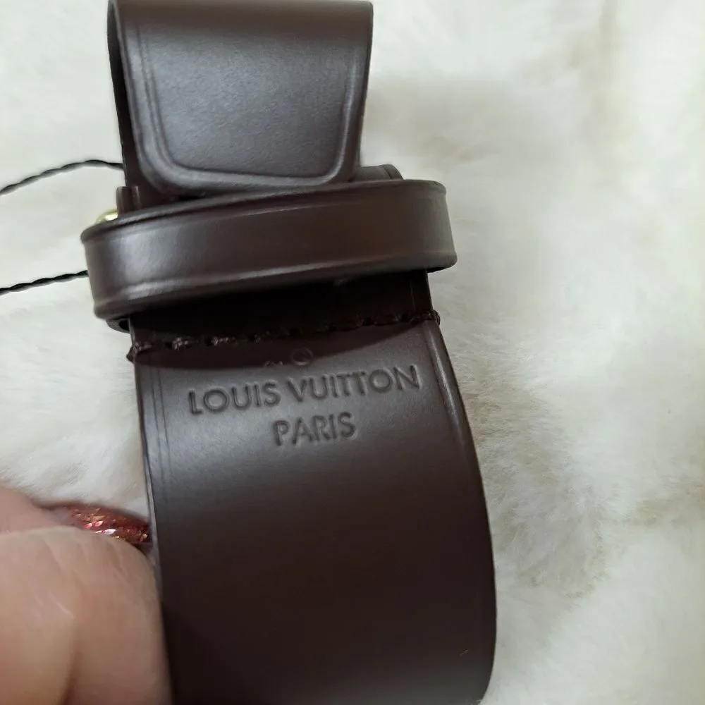 Louis Vuitton Poignant Bag Accessorie Luggage Tag PRISTINE Authentic